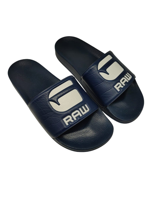G-Star, Herren, Sandal, Cart Slide Artwork, milk/dk saru blue AO, 43