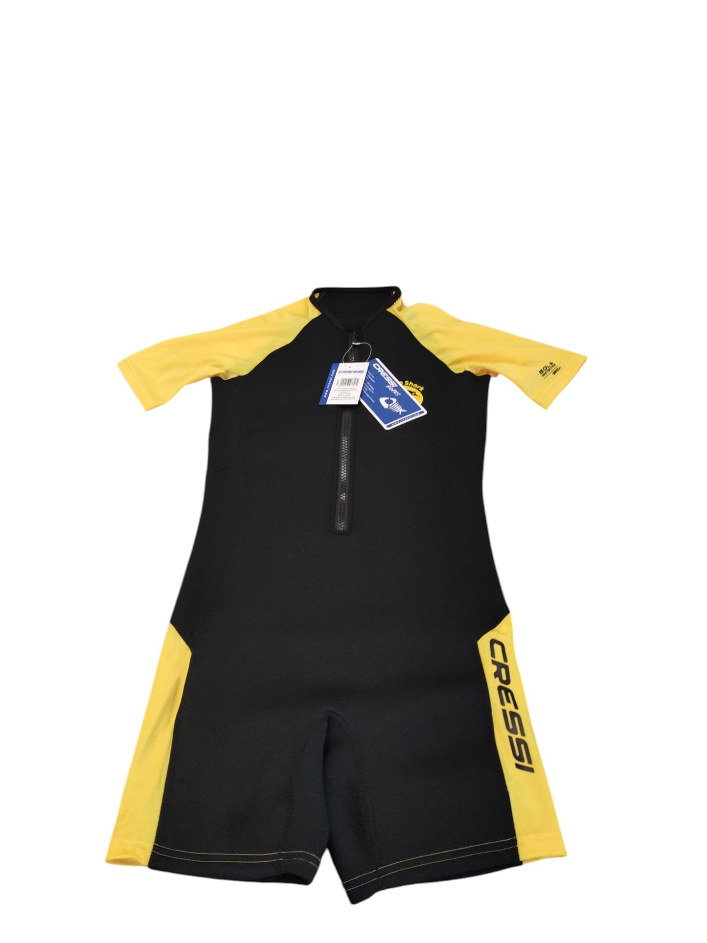 Cressi Little Shark Jr Shorty 2mmKurzarm Neoprenanzug für Kinder 11/12 Jahre