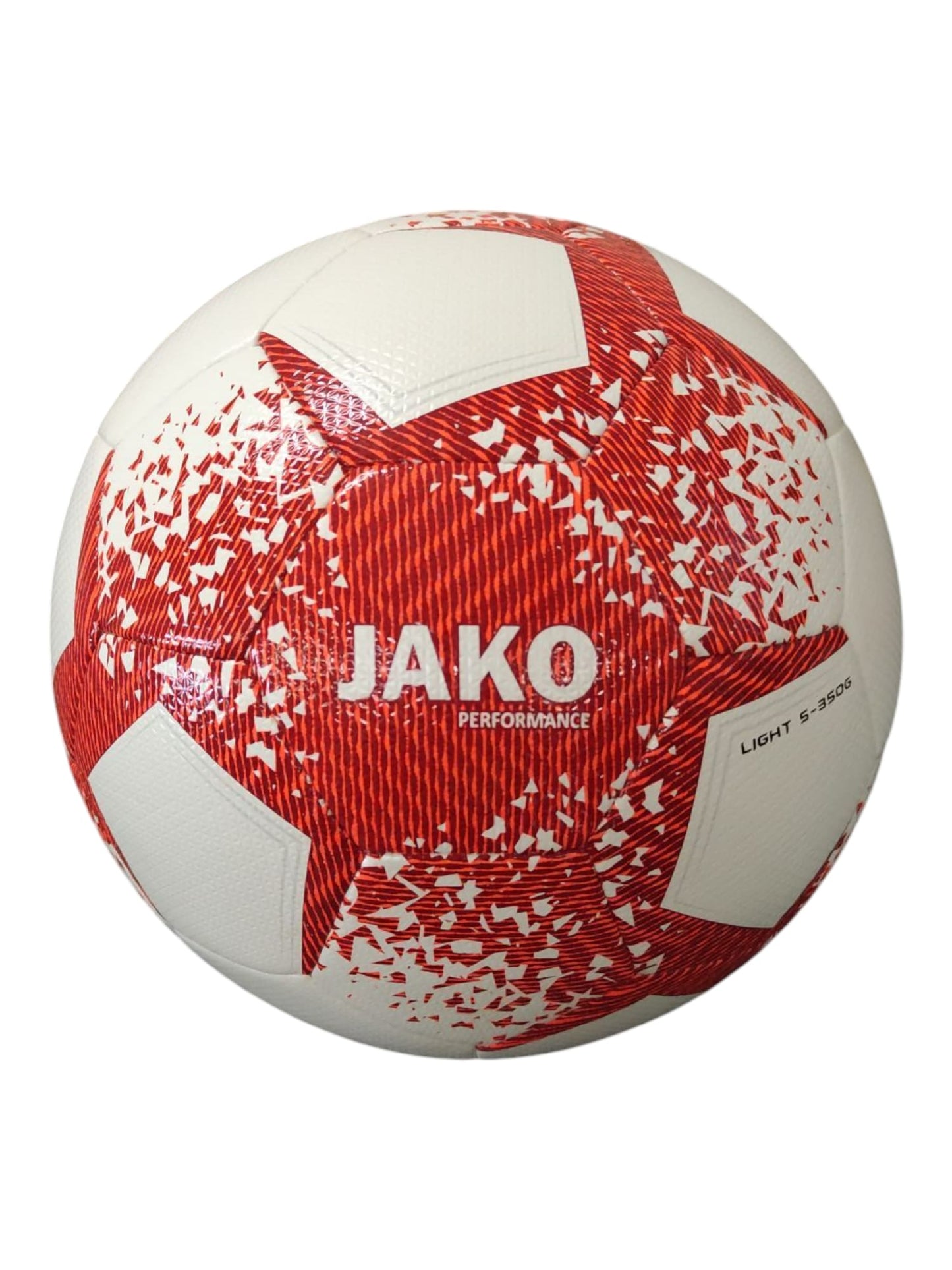 Jako Unisex Lightball Performance, weiß/weinrot/neonorange, 5