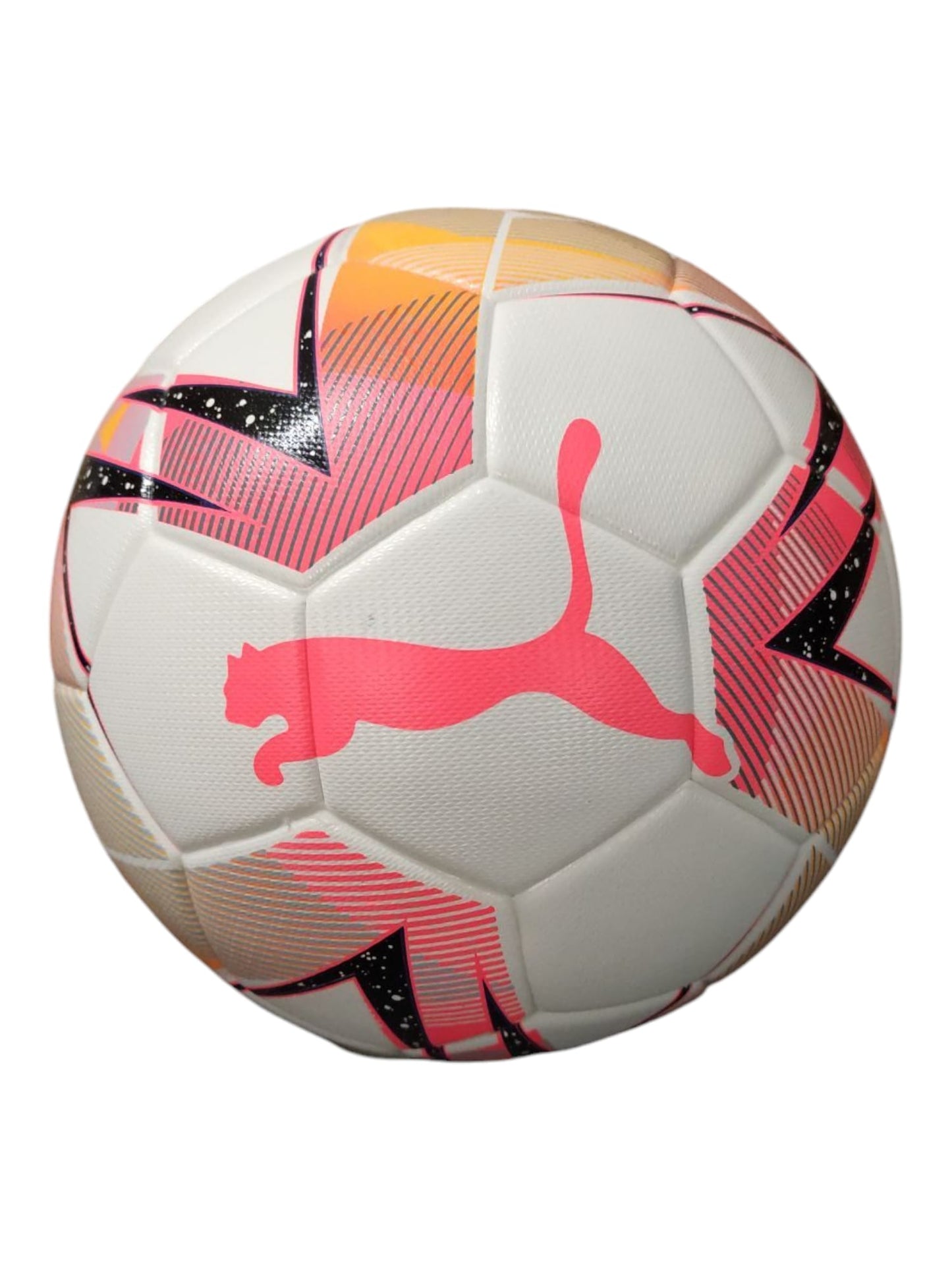 PUMA Futsal 1 Tb FIFA Quality Pro Ball White-Sunset Glow-Sun Stream Gr 4 (62 cm)