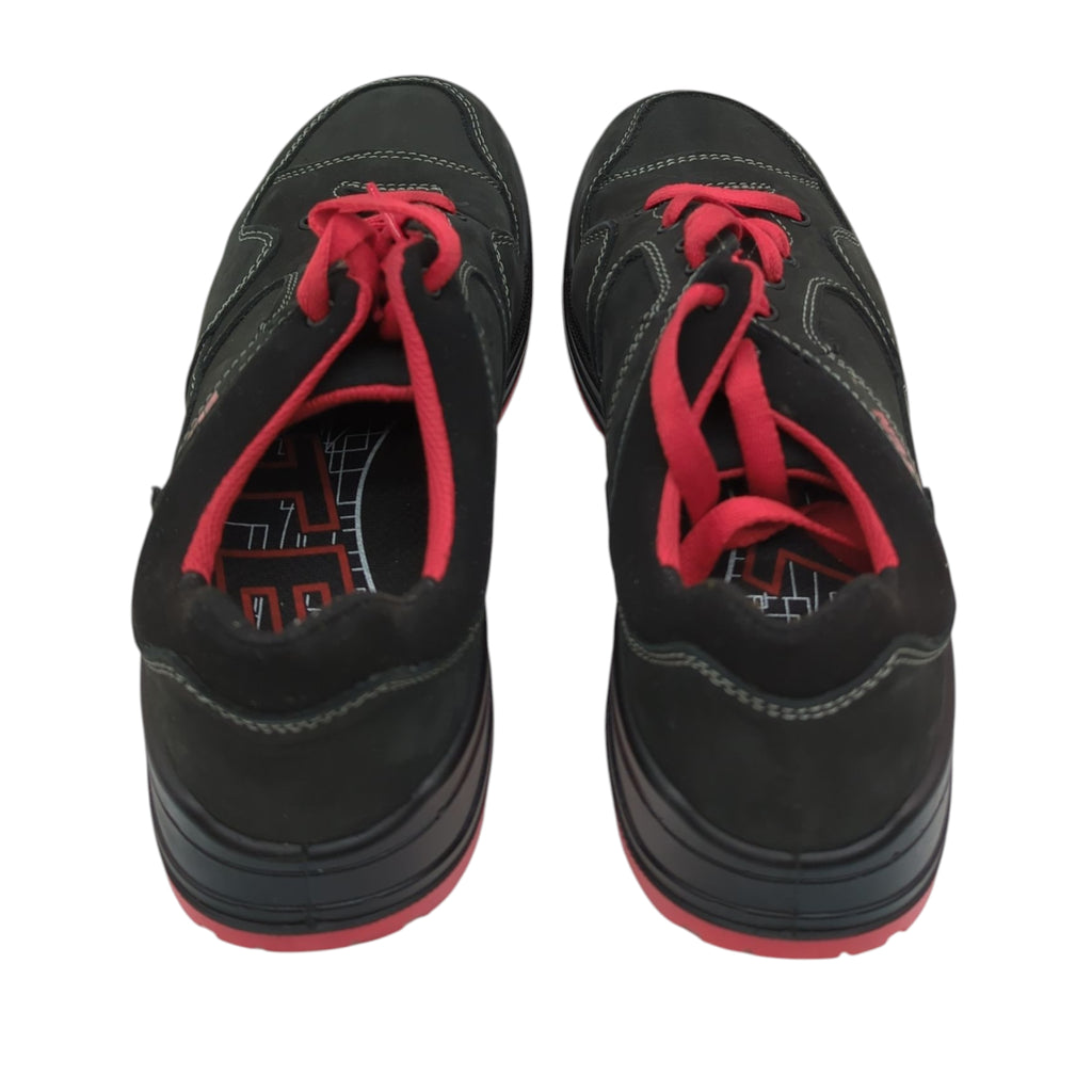 Sicherheitsschuhe ELTEN MAVERICK schwarz-rot Low ESD S3 Leder, Größe 42