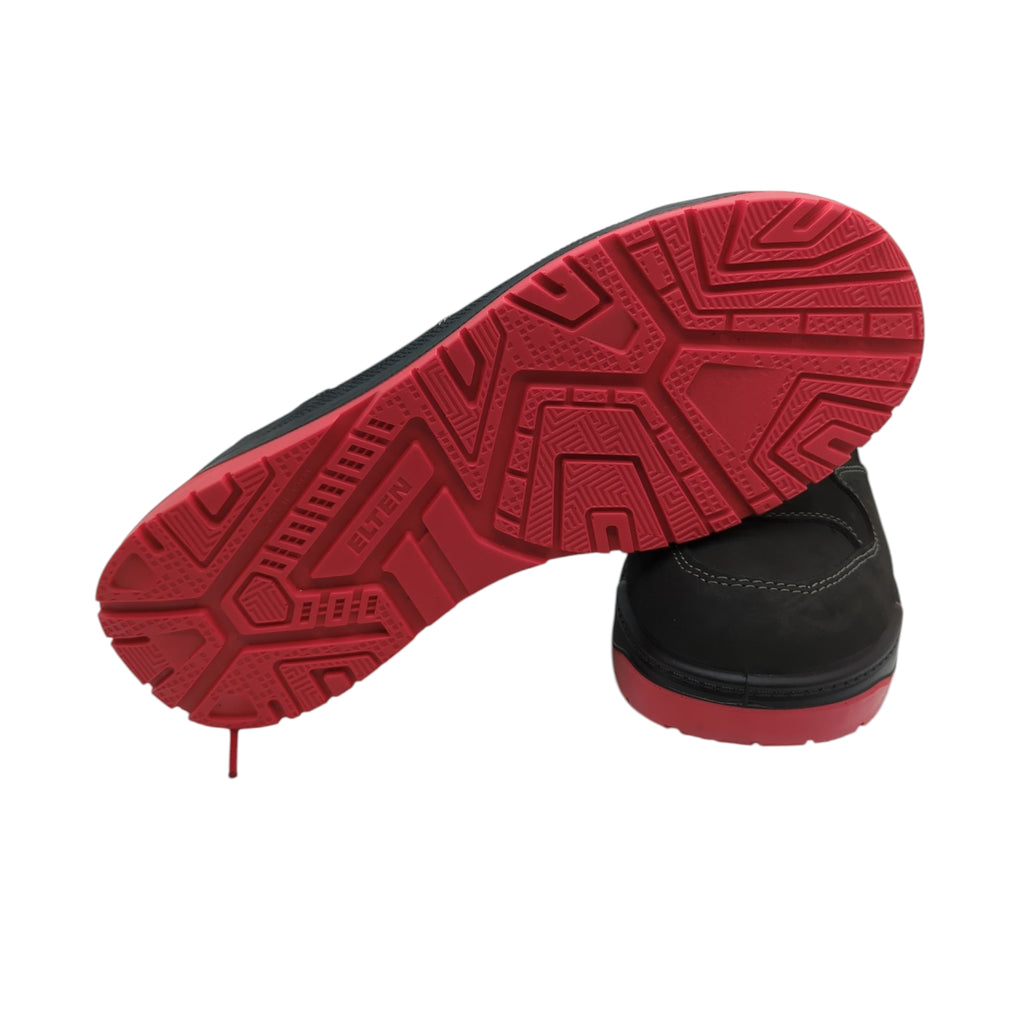 Sicherheitsschuhe ELTEN MAVERICK schwarz-rot Low ESD S3 Leder, Größe 42