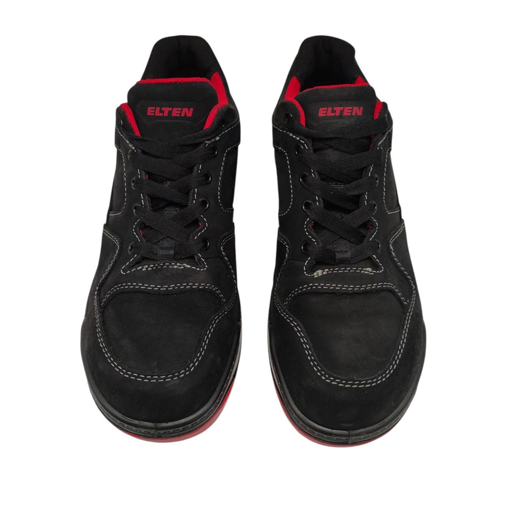 Sicherheitsschuhe ELTEN MAVERICK schwarz-rot Low ESD S3, Größe 43