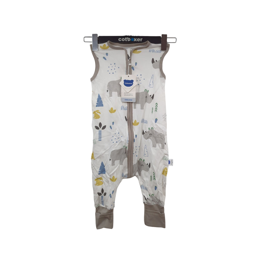 Chilsuessy Baby Sommerschlafsack mit Füßen 0,5 Tog 70 cm