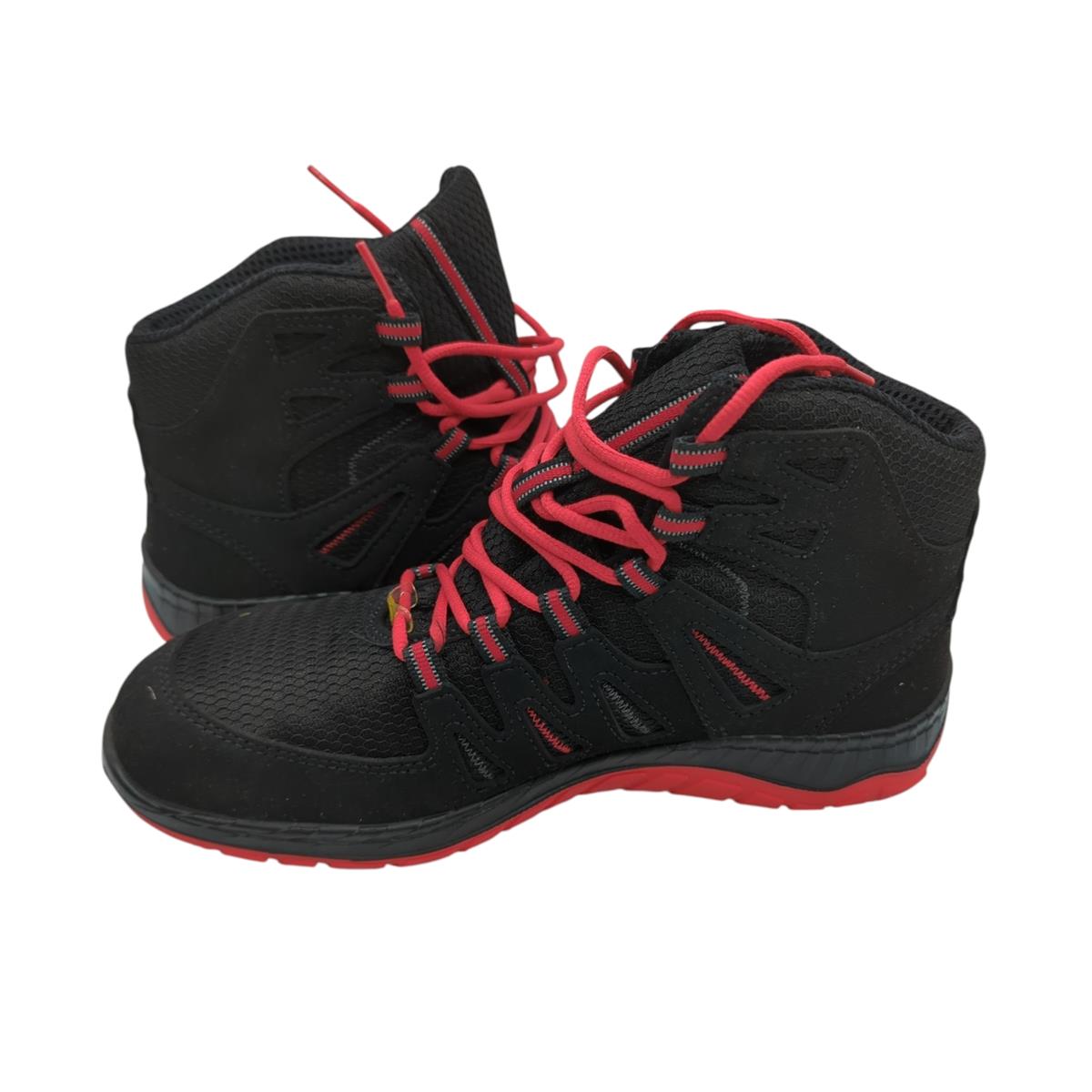 ELTEN MADDOX Mid ESD S3 Sicherheitsschuhe Unisex Gr. 41 Schwarz-Rot