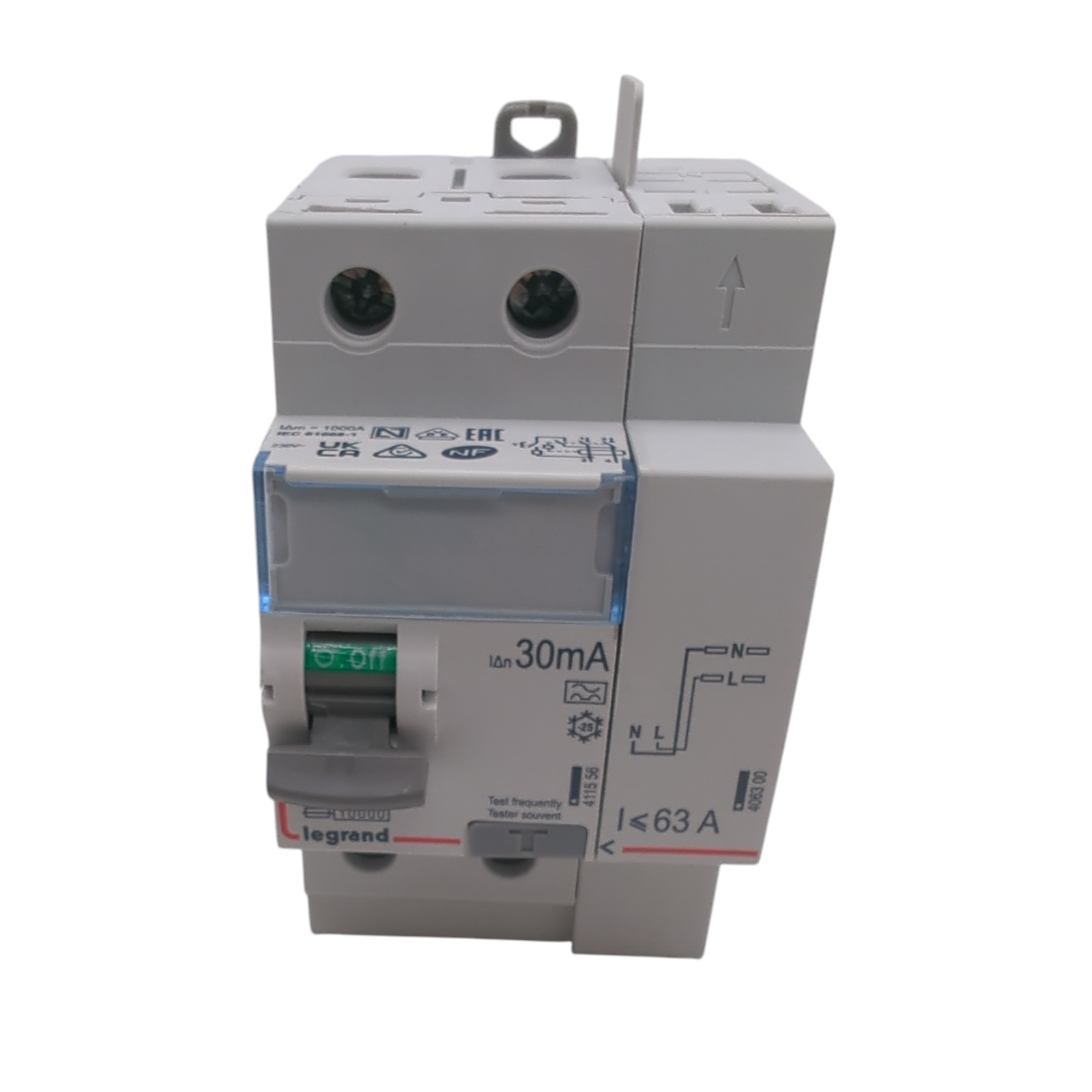 DX3 Residual current device 2P 63A Type A 30 mA