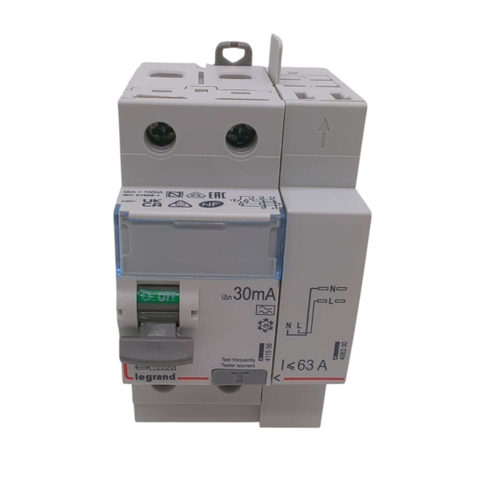 DX3 Residual current device 2P 63A Type A 30 mA