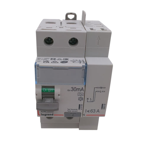 DX3 Residual current device 2P 63A Type A 30 mA
