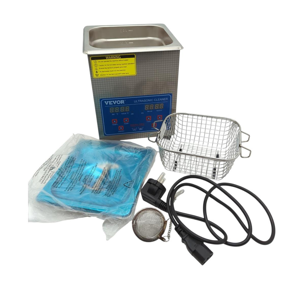 Vevor 2L Stainless Steel Ultrasonic Cleaner with Heater and Timer for Lab
