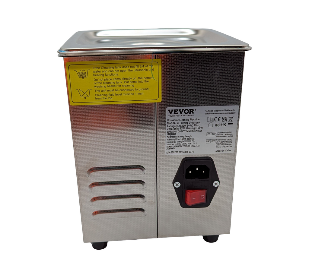 Vevor 2L Stainless Steel Ultrasonic Cleaner with Heater and Timer for Lab