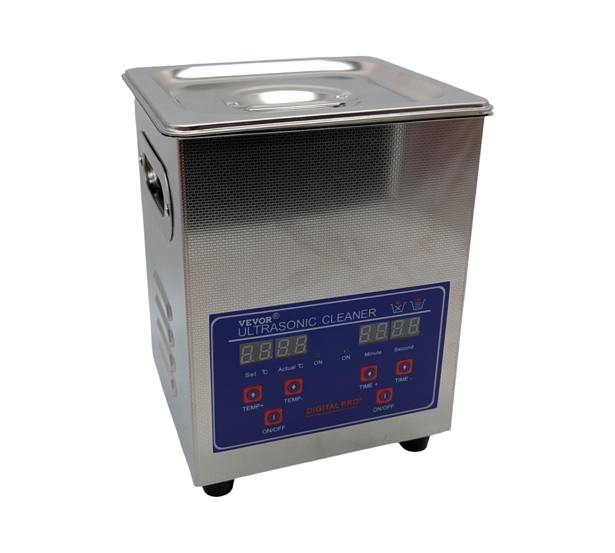 Vevor 2L Stainless Steel Ultrasonic Cleaner with Heater and Timer for Lab