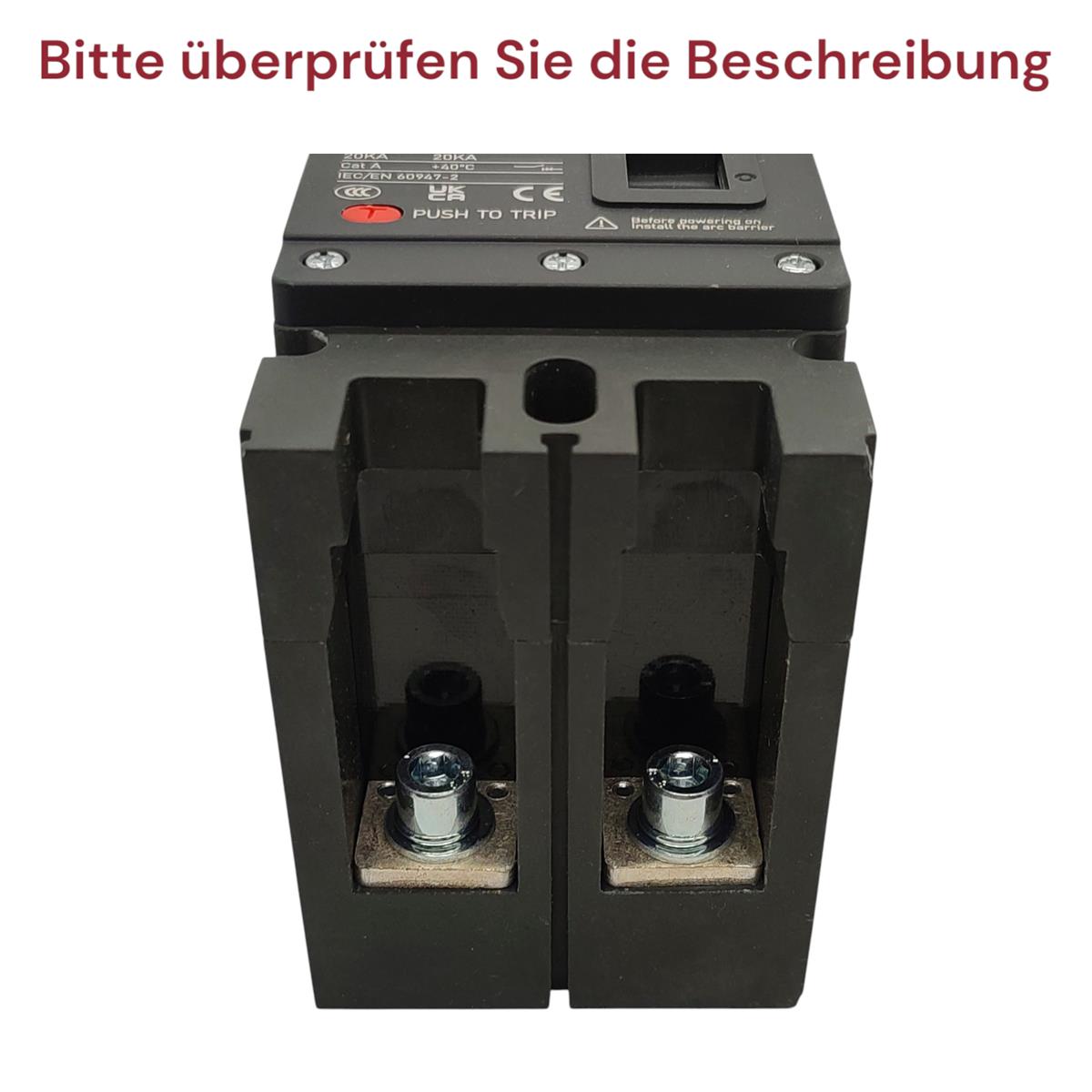 DIHOOL DC Schalter 1000V 200A 2P MCCB Sicherung Batterie