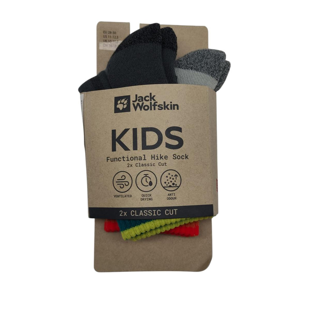 Jack Wolfskin HIKE FUNC SOCK CL C K Socken Grau Größe 28–30