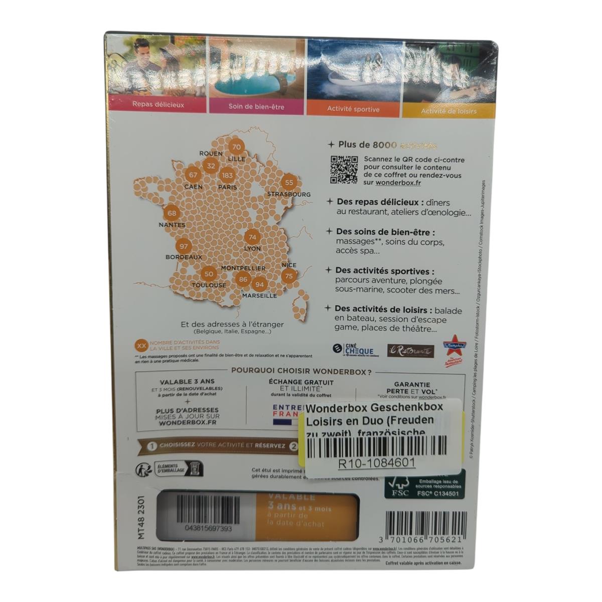 Wonderbox Loisirs en Duo Geschenkbox französische Version