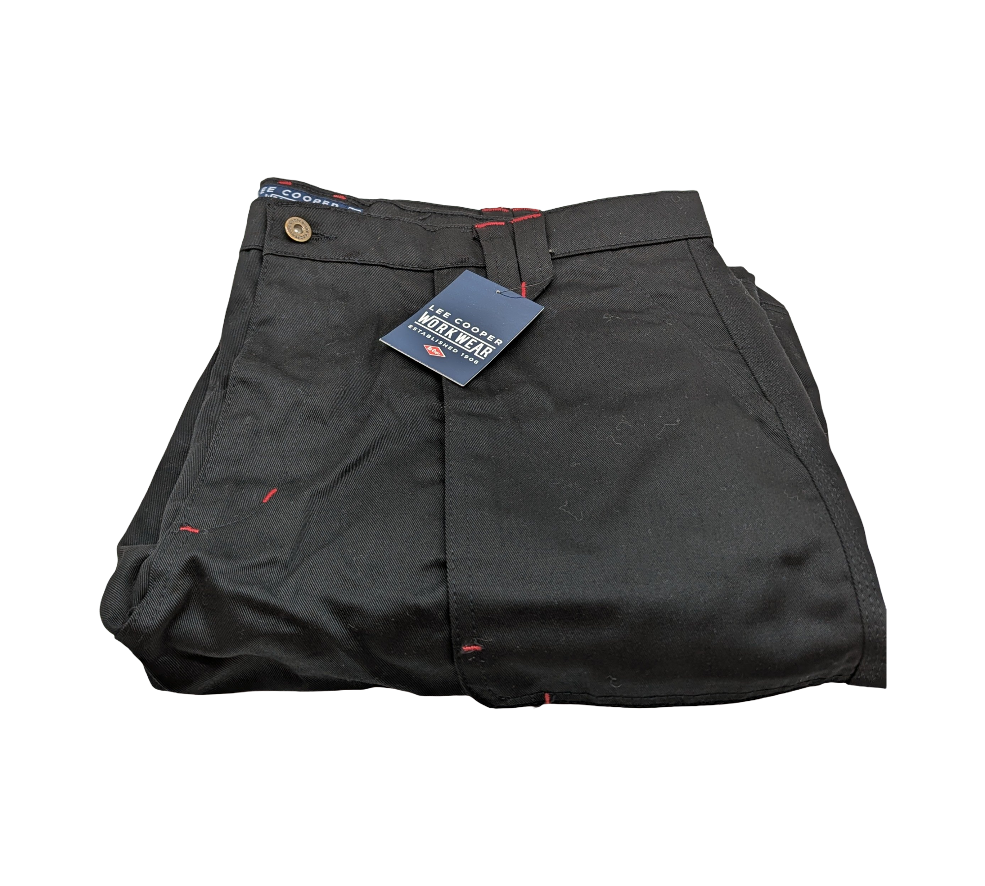 Lee Cooper LCPNT206 Work Trousers Cargo Pants Men Black 42W/29L