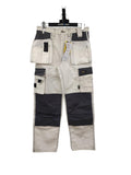 teXXor Work Trousers Canvas Panama, Men's, Waist Trousers, white-grey, Size 44