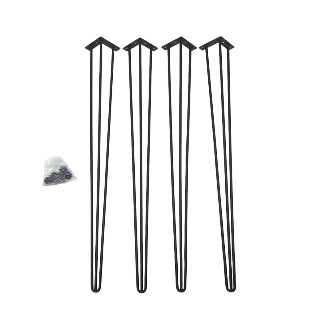 Happybuy Metal Hairpin Table Legs Adjustable Black 40 Inch 4 Pack
