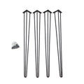 Happybuy Metal Hairpin Table Legs Adjustable Black 40 Inch 4 Pack