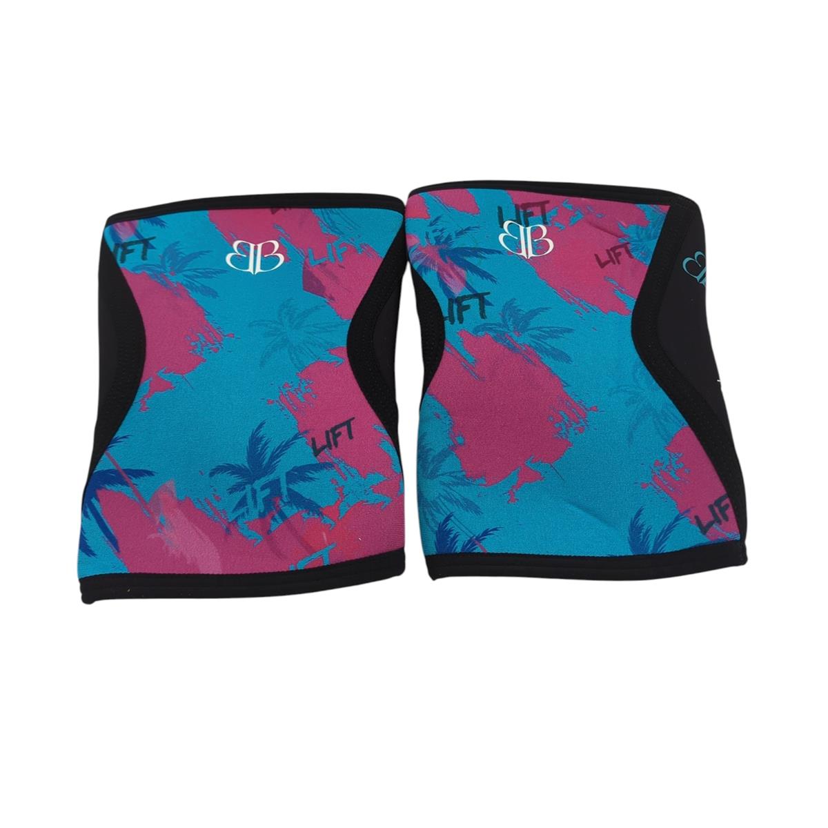 BB BANBROKEN Knieschoner 5mm XL Kniebandage Blau/Rosa