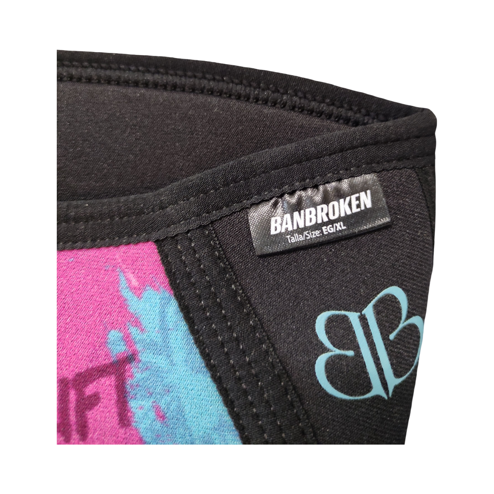 BB BANBROKEN Knieschoner 5mm XL Kniebandage Blau/Rosa