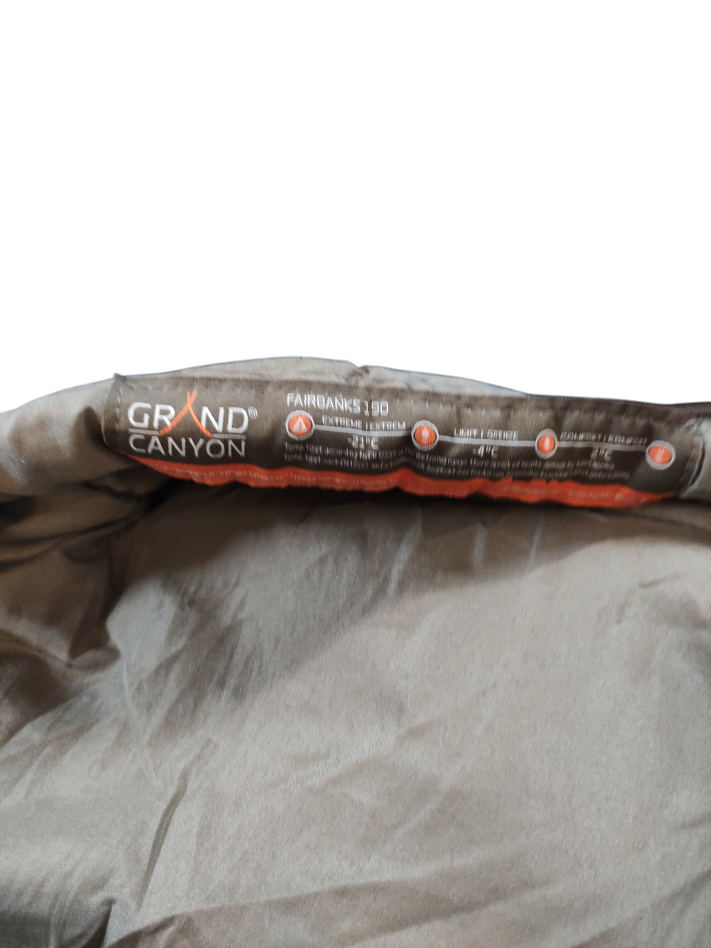 Grand Canyon Fairbanks 190 Sleeping Bag Camping Outdoor Unisex Blue