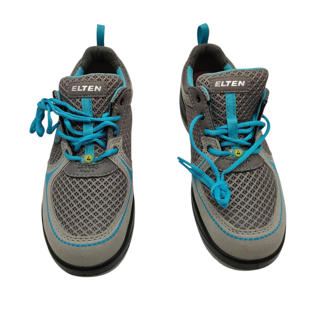 Elten Damen Sicherheitsschuhe Mila Aqua Low ESD S1 leicht Gr 40 Grau Türkis