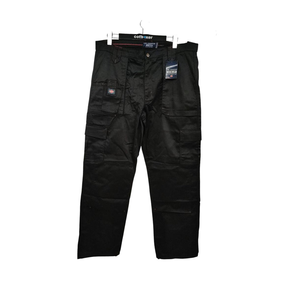 Lee Cooper Arbeitshose Herren LCPNT206 Cargohose schwarz robust 40W/33L