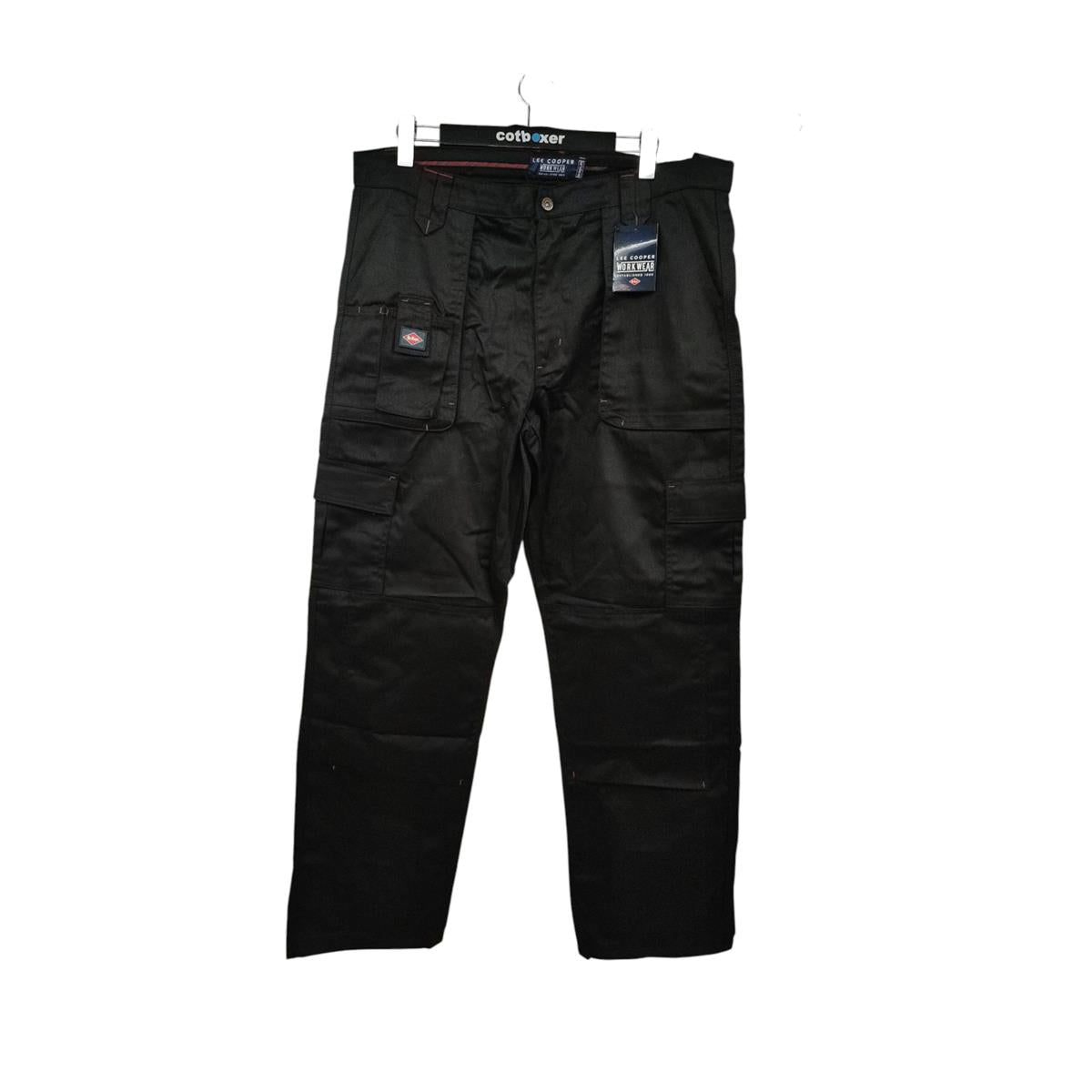 Lee Cooper Arbeitshose Herren LCPNT206 Cargohose schwarz robust 40W/33L