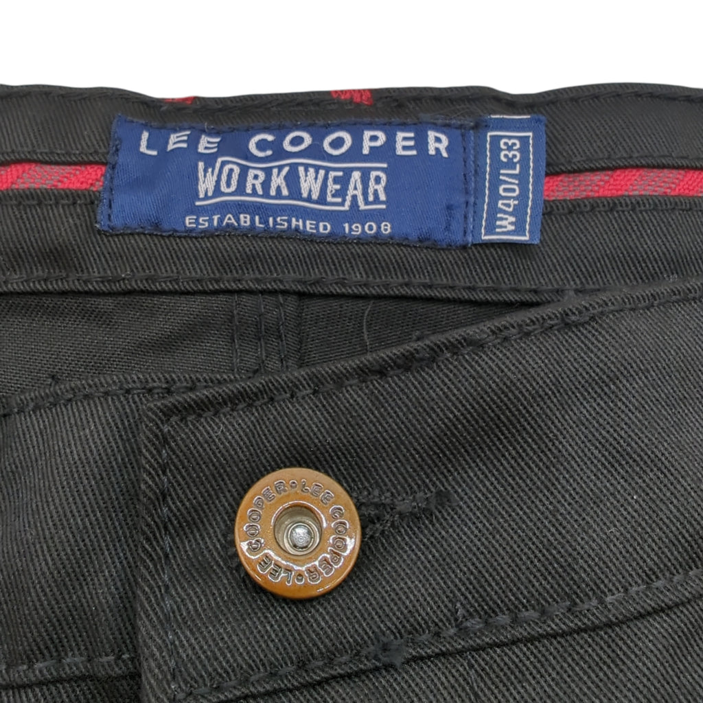 Lee Cooper Arbeitshose Herren LCPNT206 Cargohose schwarz robust 40W/33L