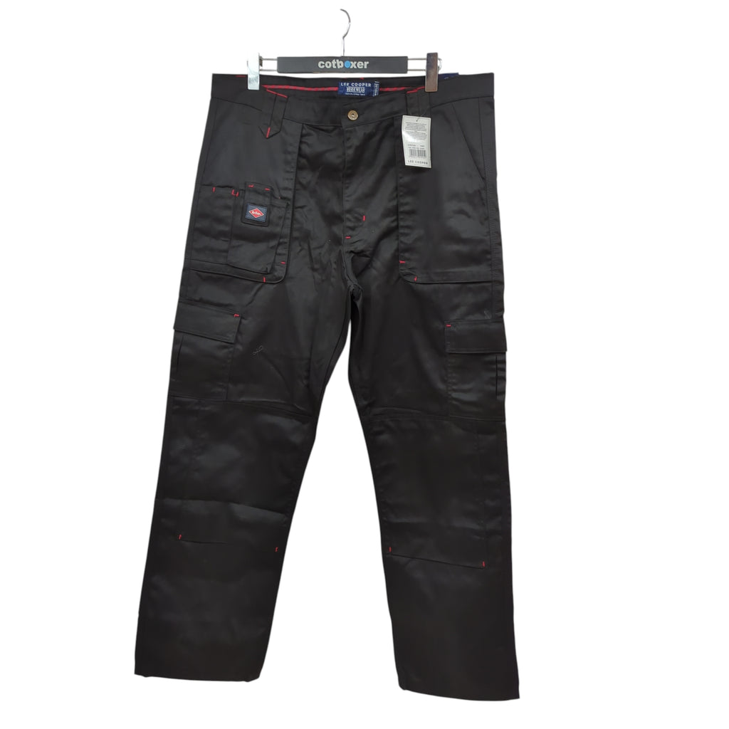 Lee Cooper Arbeitshose Herren LCPNT206 Cargohose schwarz robust 40W/33L