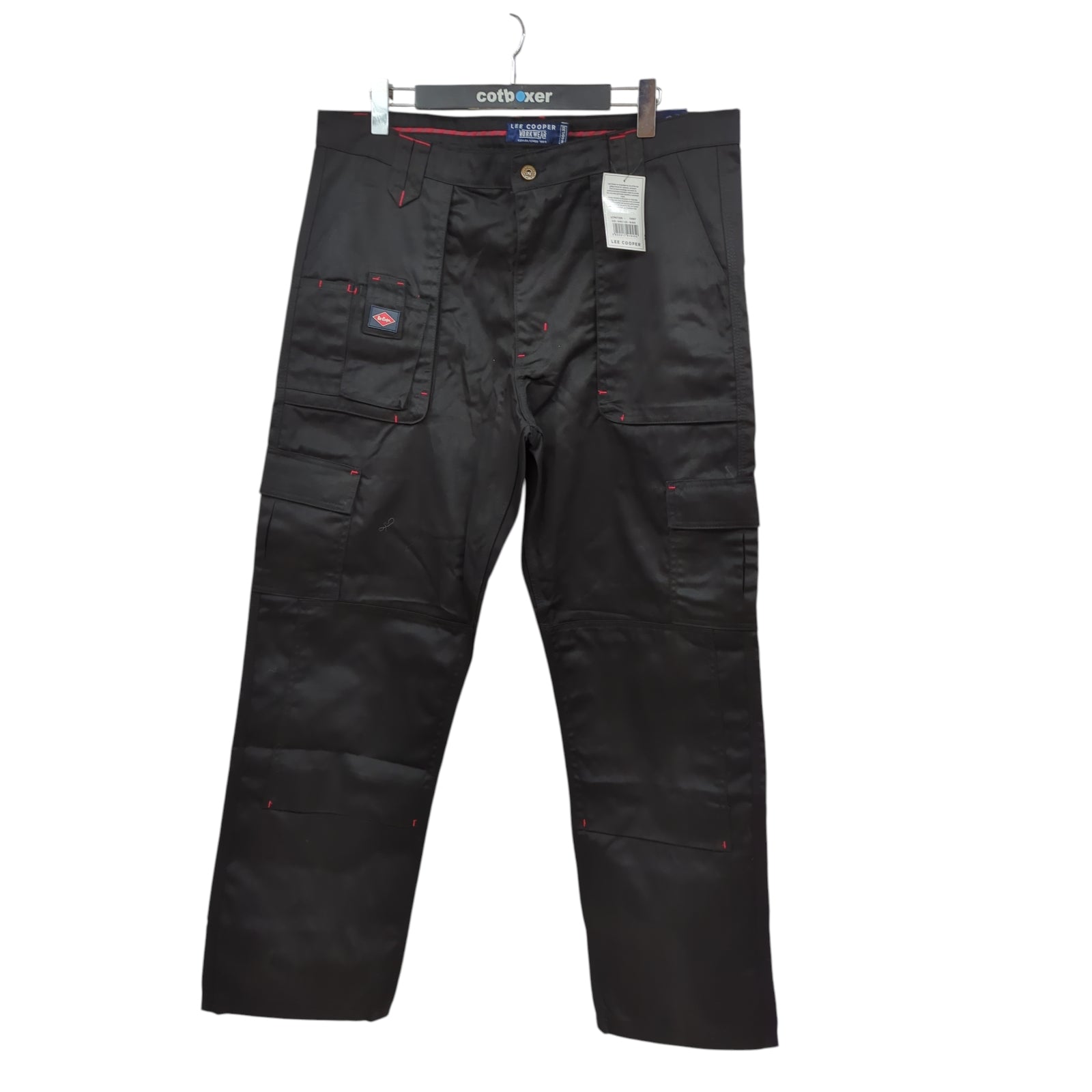 Lee Cooper Arbeitshose Herren LCPNT206 Cargohose schwarz robust 40W/33L