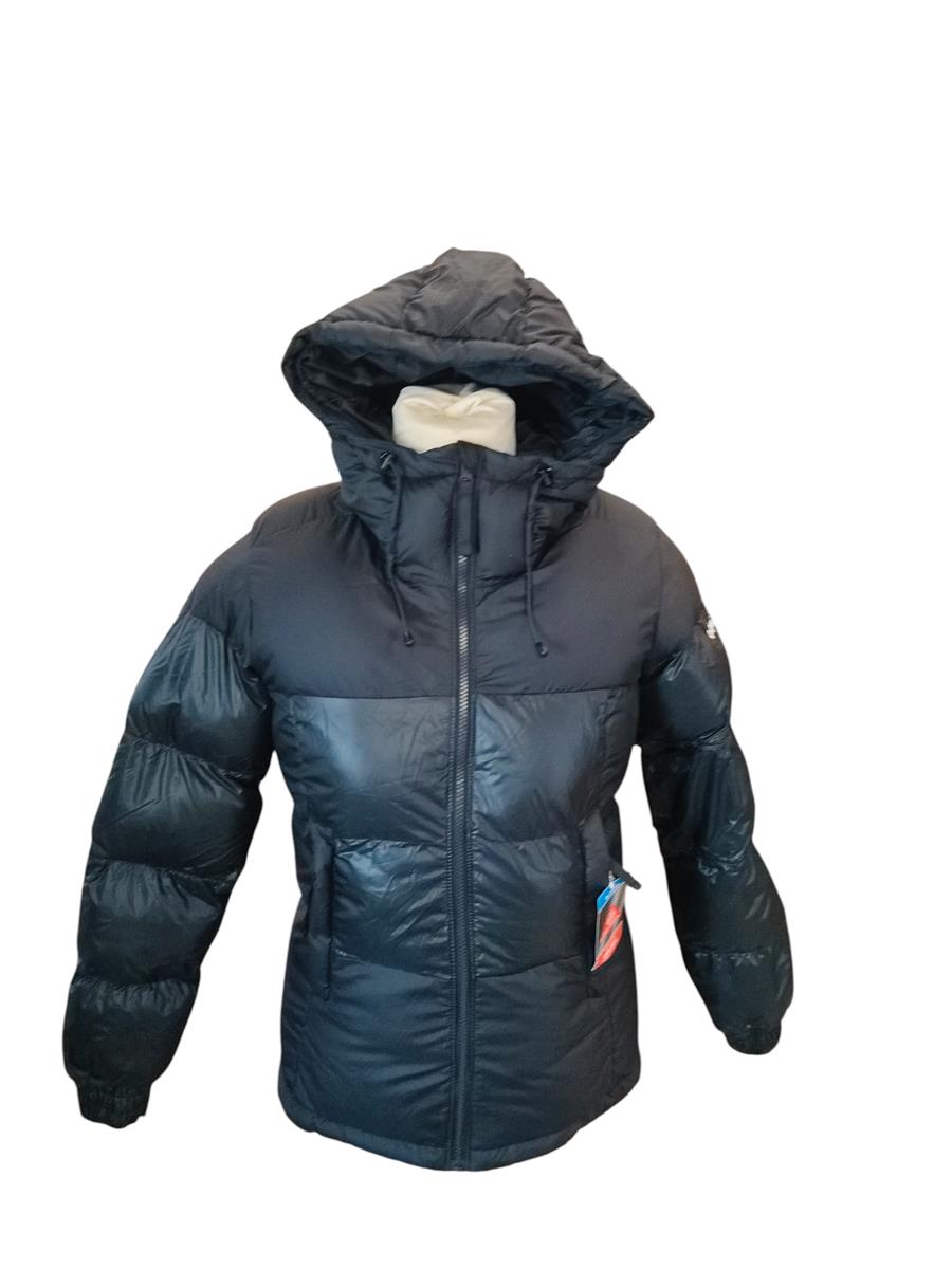 Columbia Pike Lake II Women's Hooded Puffer Jacket Size S Black