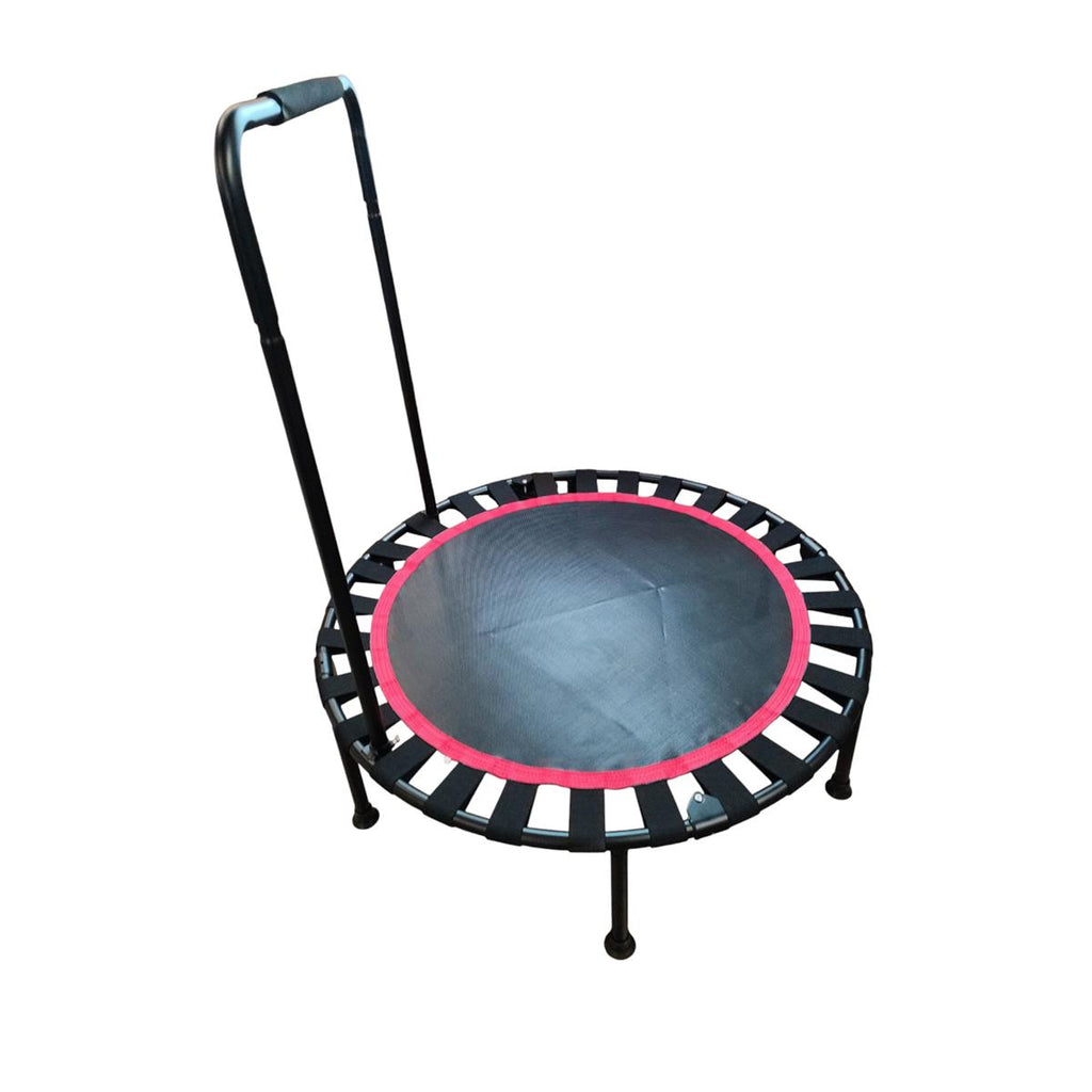 SESAMIS Trampolin Fitnessgerät Klappbar Heimtrainer mit Haltegriff 200 kg
