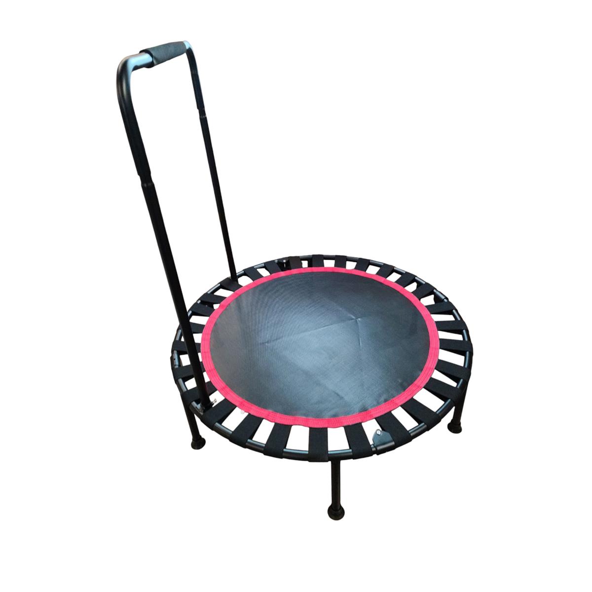 SESAMIS Trampolin Fitnessgerät Klappbar Heimtrainer mit Haltegriff 200 kg