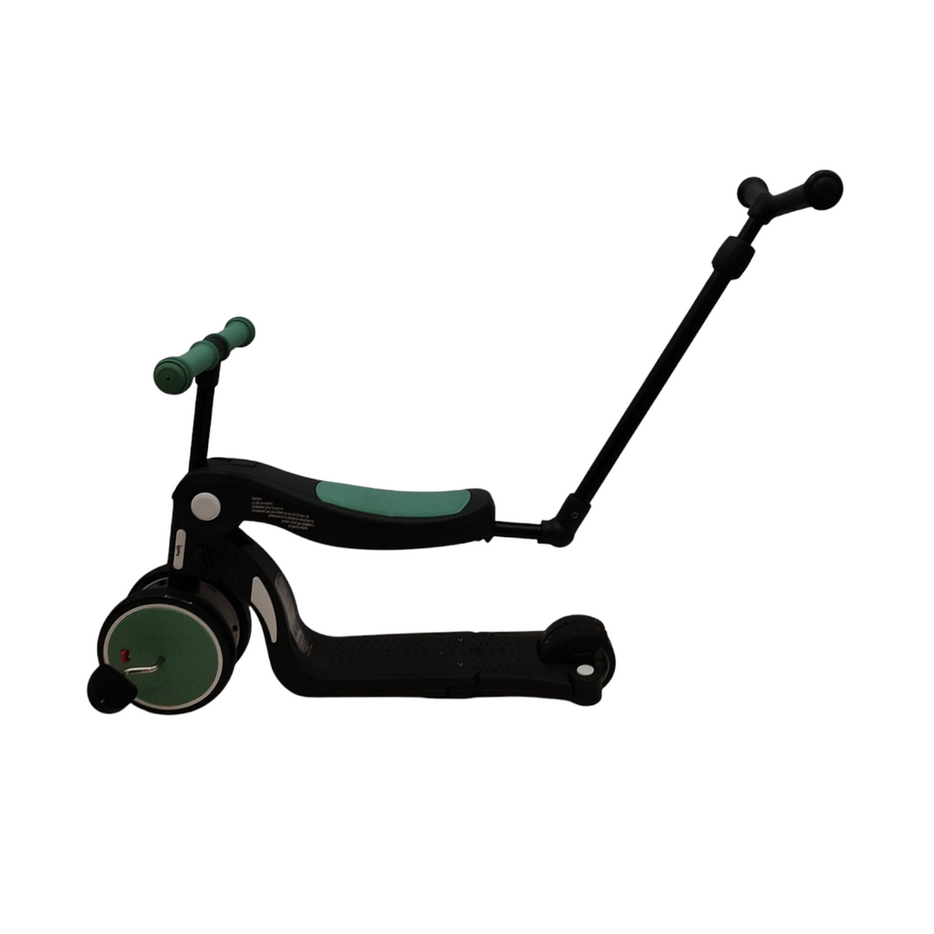 Looping SCOOTIZZ 5-in-1 Balance Bike Tricycle Scooter Almond Green