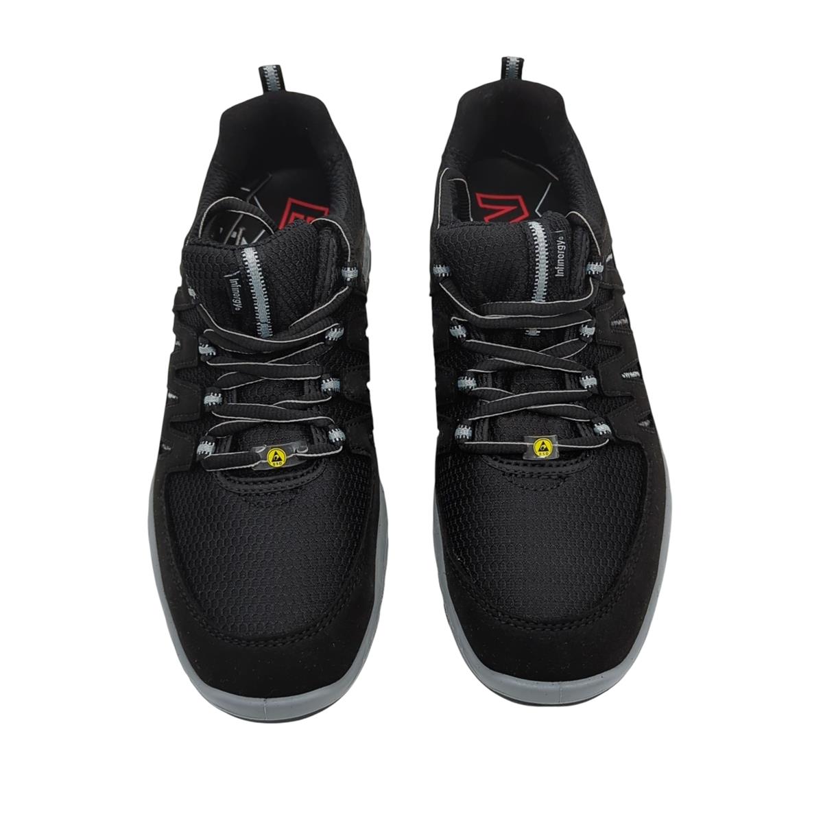 ELTEN Maddox Black-Grey Low Sicherheitsschuhe ESD S3S Textil 39