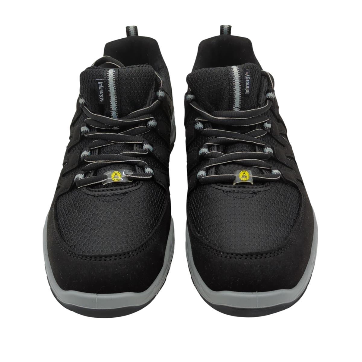 ELTEN Maddox Black-Grey Low Sicherheitsschuhe ESD S3S Textil 39