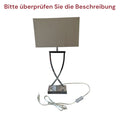 Fischer & Honsel Anni Table Lamp E27 Fabric Shade Cappuccino Beige/Brown