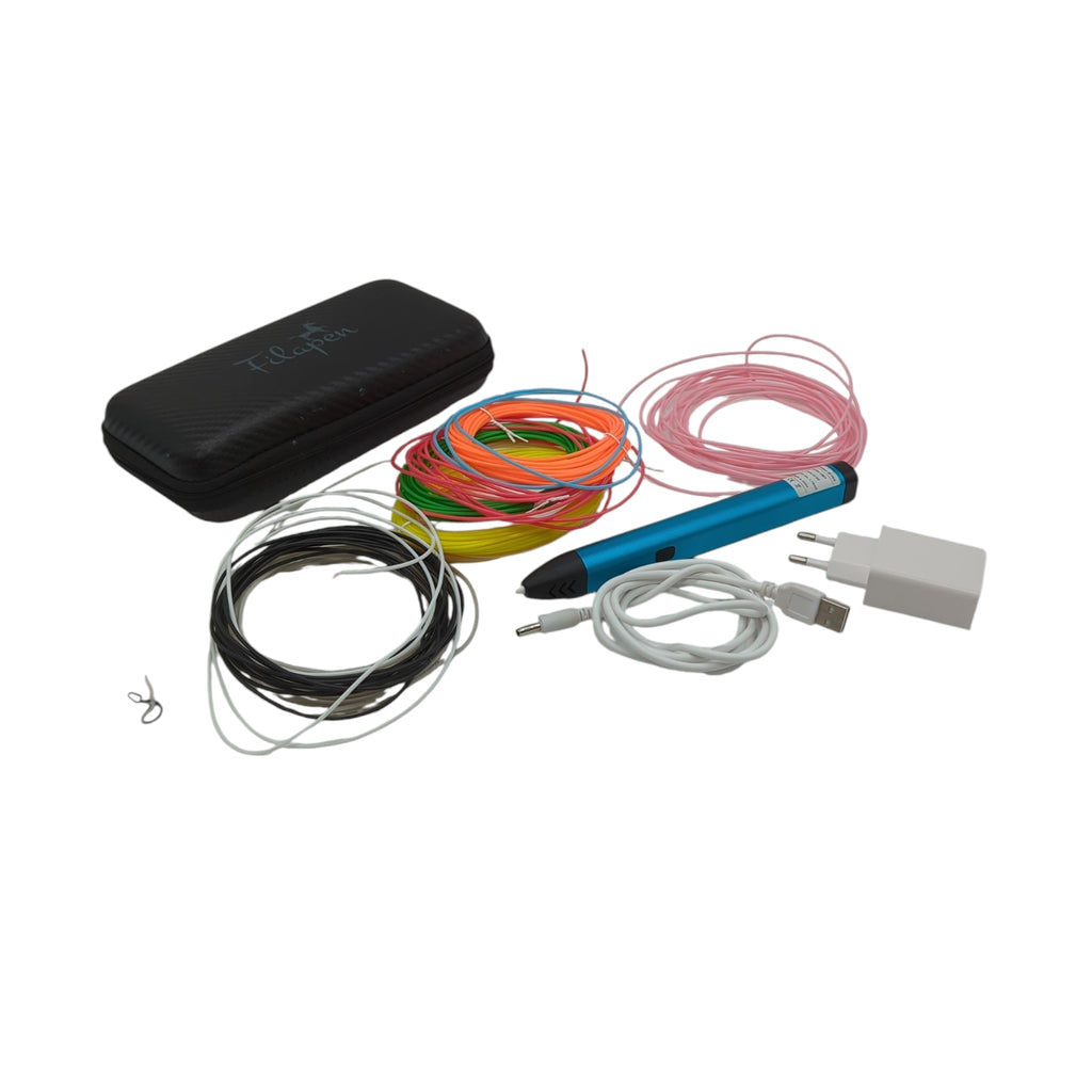 Filapen 3D Druckstift Set mit 10 Filamenten & Etui, für Kinder & Erwachsene