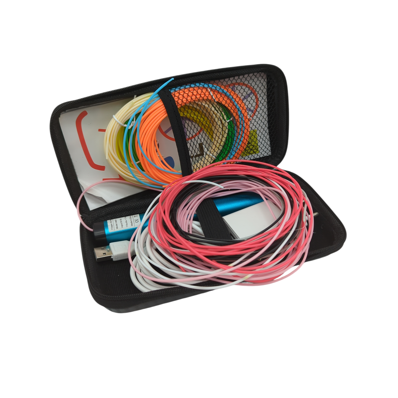 Filapen 3D Druckstift Set mit 10 Filamenten & Etui, für Kinder & Erwachsene