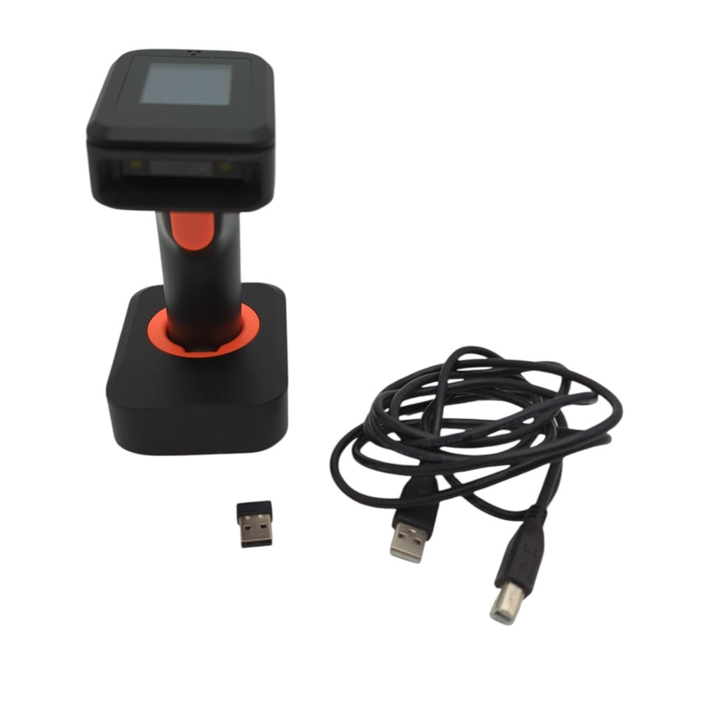 Tera Bluetooth Barcode Scanner 2D kabellos mit Ladestation Display