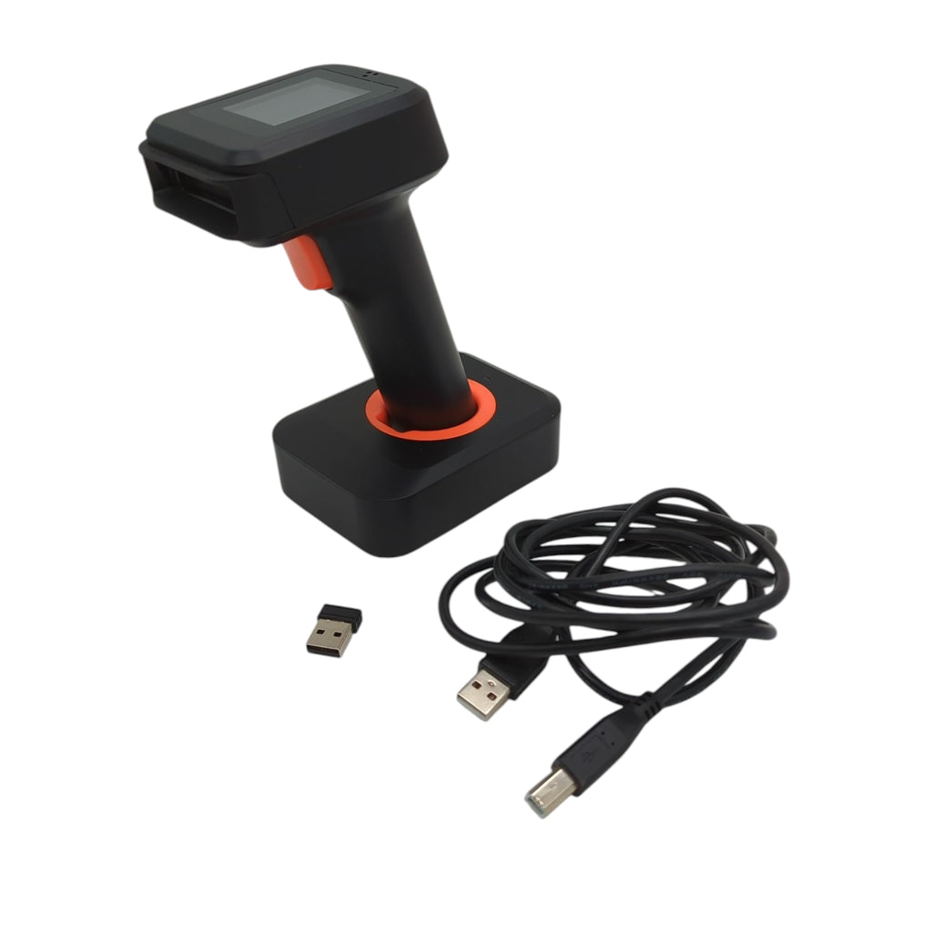 Tera Bluetooth Barcode Scanner 2D kabellos mit Ladestation Display