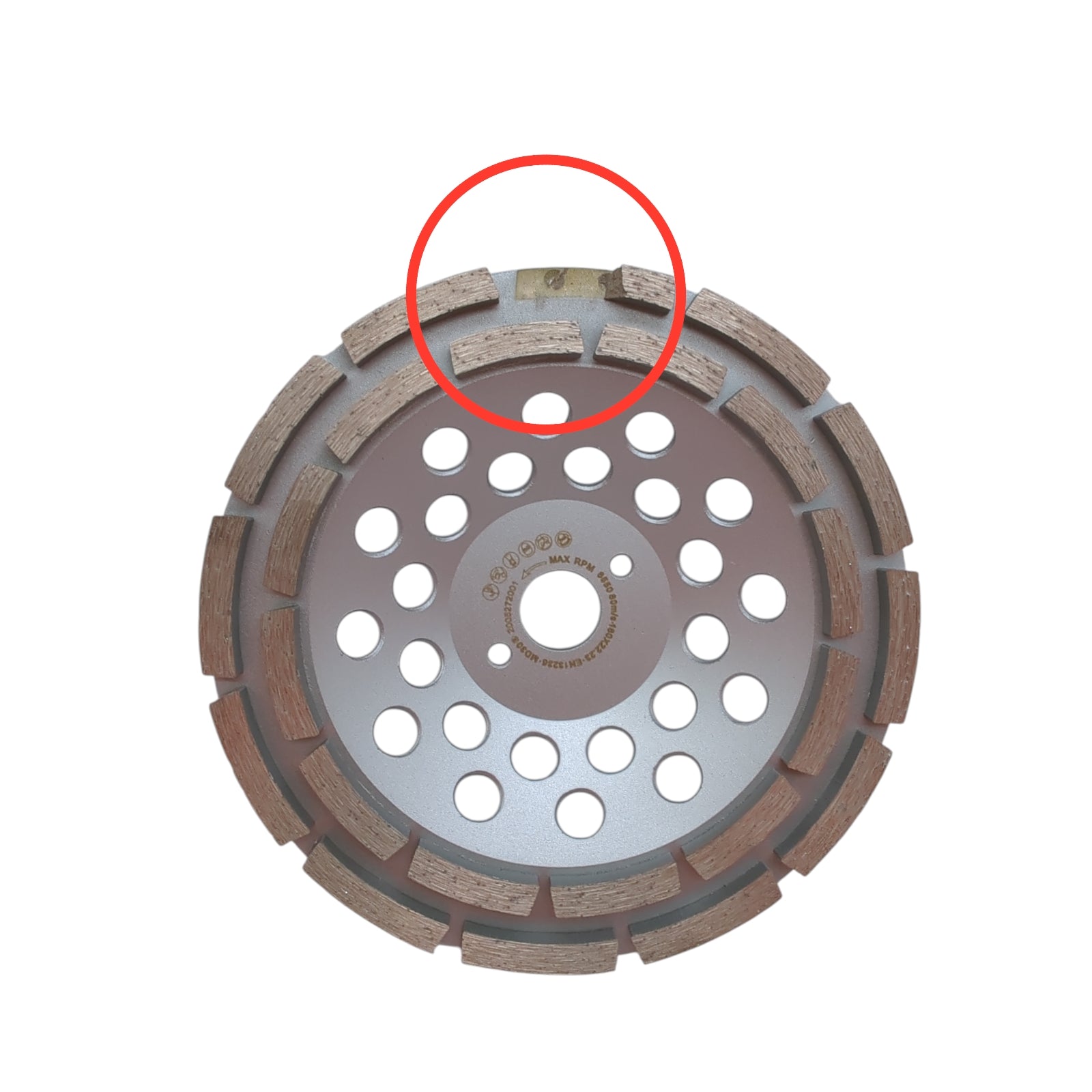 PRODIAMANT Diamant Schleiftopf 180 mm 22,2 mm doppelreihig Beton Universal