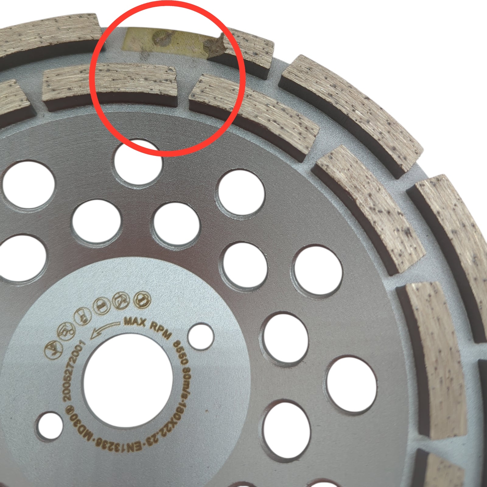 PRODIAMANT Diamant Schleiftopf 180 mm 22,2 mm doppelreihig Beton Universal