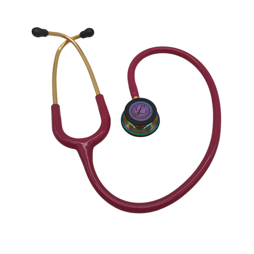 3M Littmann Classic III Stethoskop beidseitig Schlauch Framboise Rainbow 69 cm