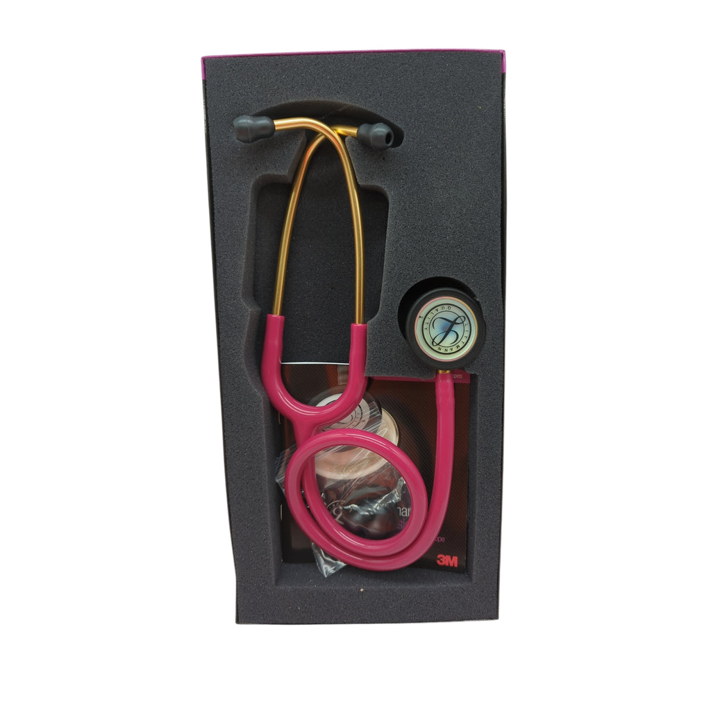 3M Littmann Classic III Stethoskop beidseitig Schlauch Framboise Rainbow 69 cm