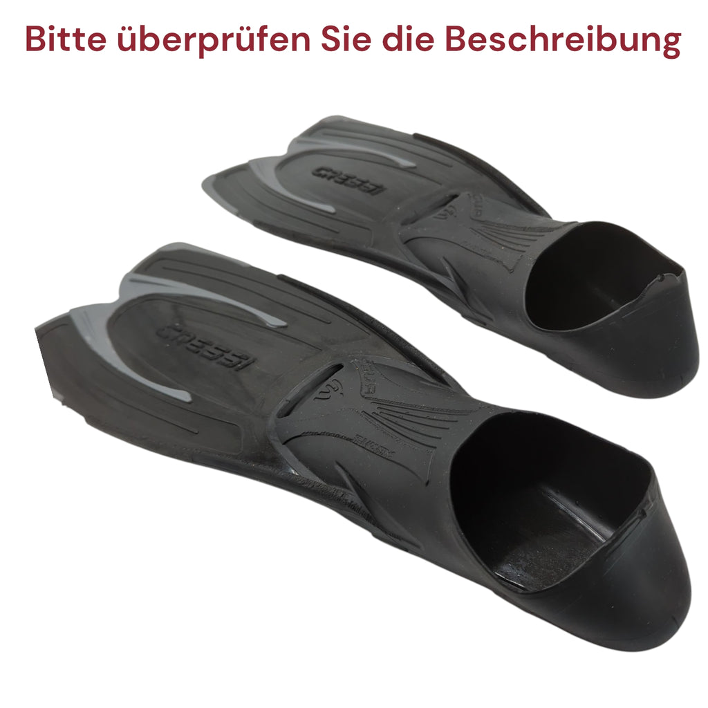 Cressi Agua Fins Diving Black Silver 35/36