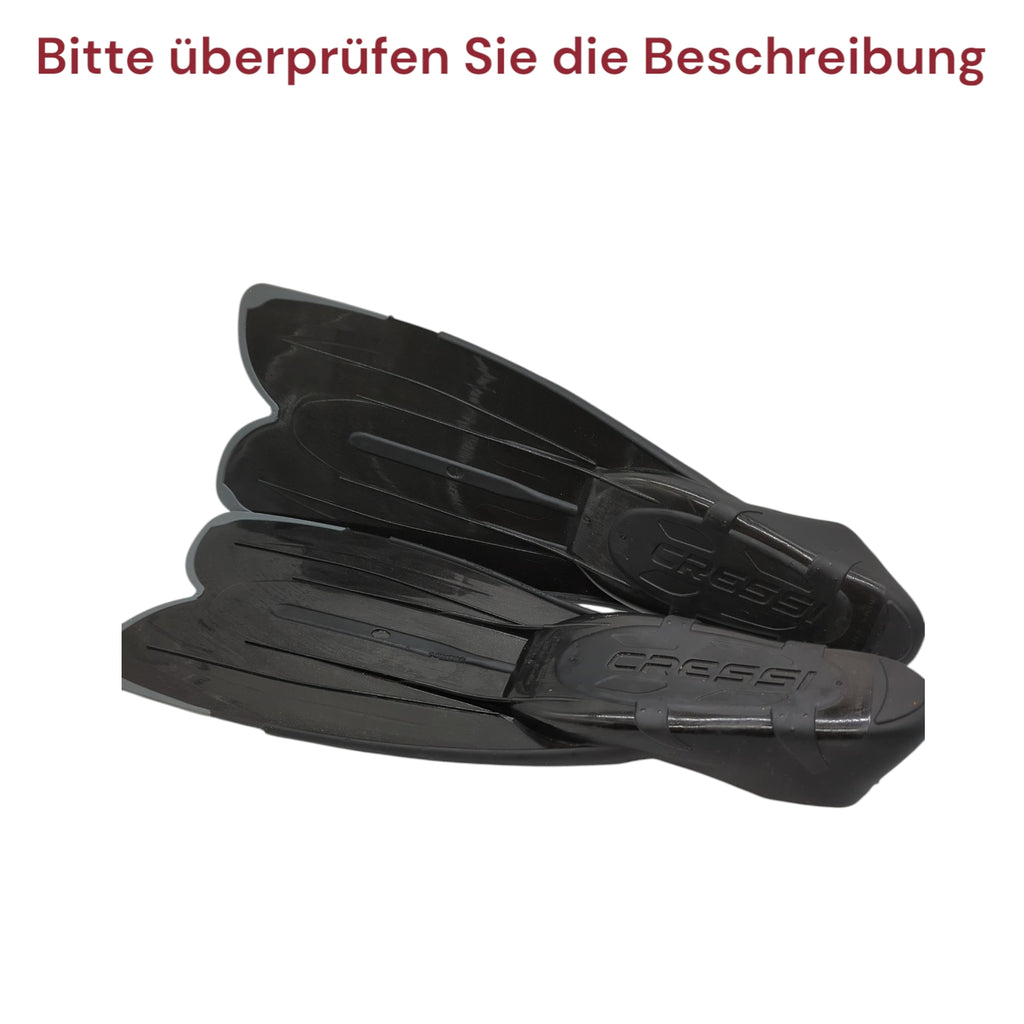 Cressi Agua Fins Diving Black Silver 35/36