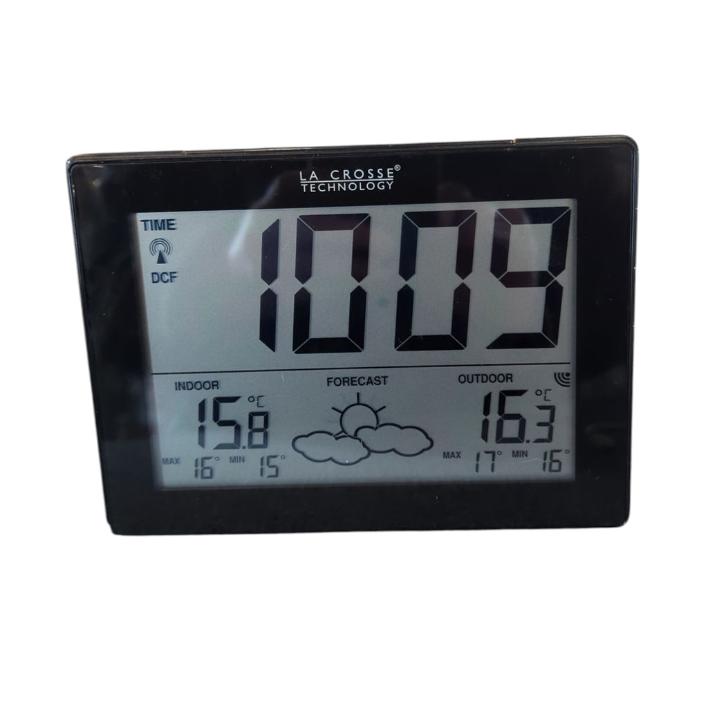 La Crosse WS9180 Wireless Weather Station Indoor Outdoor Temperature Display Black