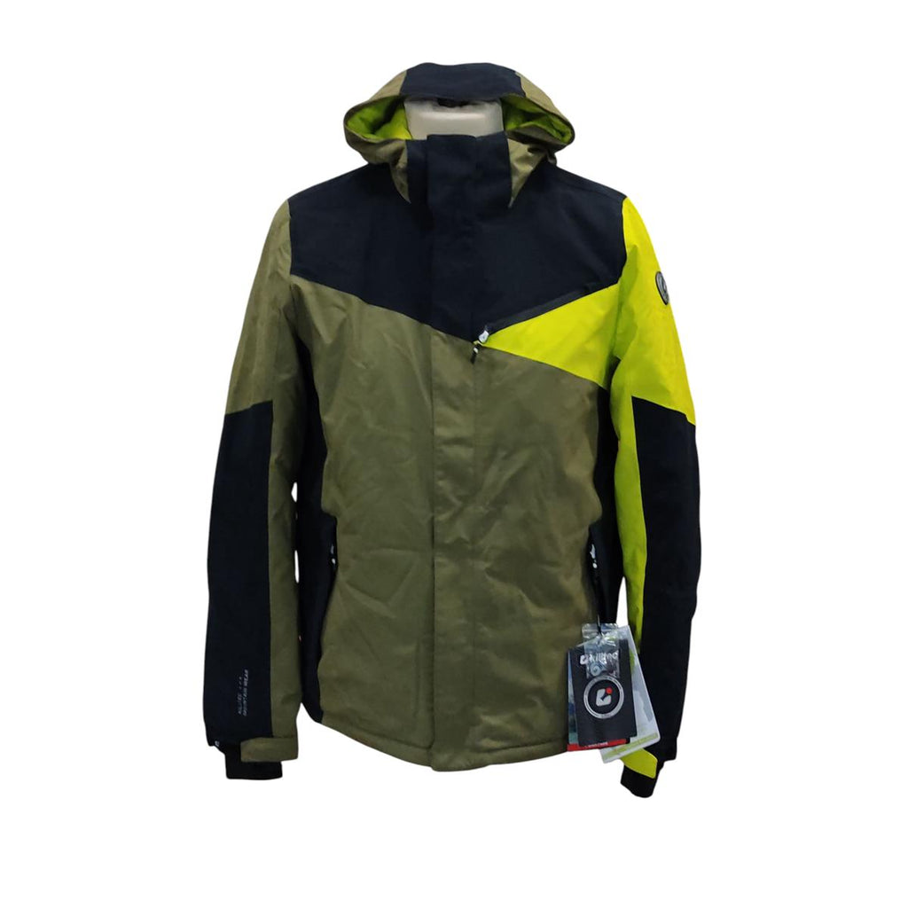 killtec KSW Jugend Skijacke mit Kapuze Schneefang Olivgrün Größe 176